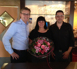 Foto (v.l.): Tobias Brokop (Schatzmeister GSU), Anja und Uwe Ihnen